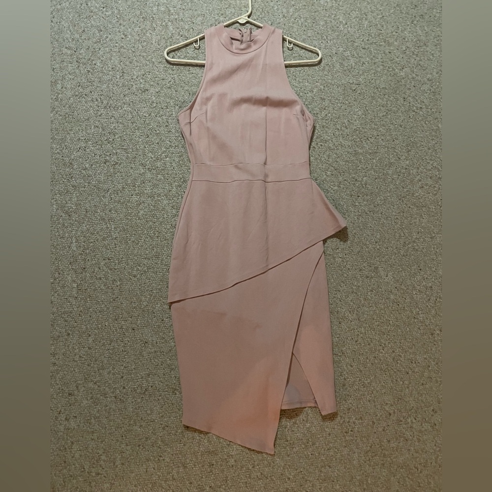 Charlotte Russe Blush Asymmetrical Dress